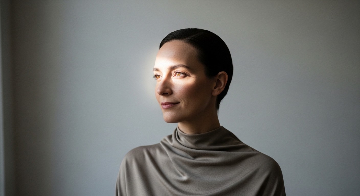 Serene and vital person